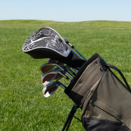 Schwarzer Panther im Dschungel - zeichnend Bleisti Golf Headcover