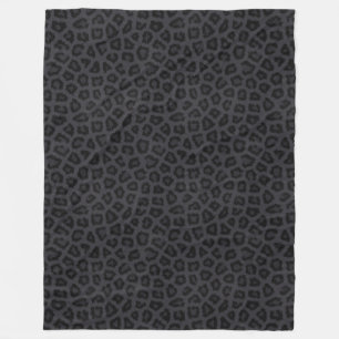 Schwarzer Panther-Imitat-Pelz-Fleece-Decke Fleecedecke