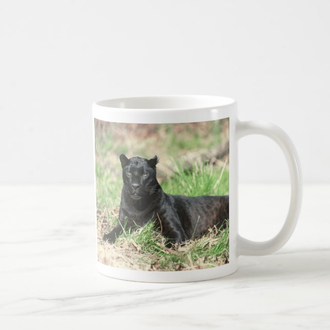 Schwarzer Panther Kaffeetasse (Rechts)