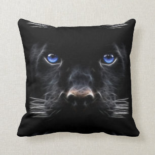 Schwarzer Panther-Kissen Kissen