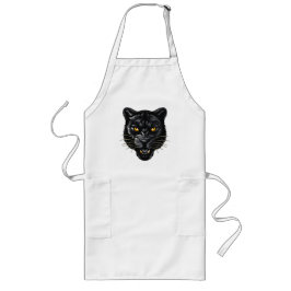 Schwarzer Panther Lange Schürze