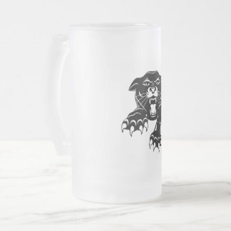 Schwarzer Panther Mattglas Bierglas