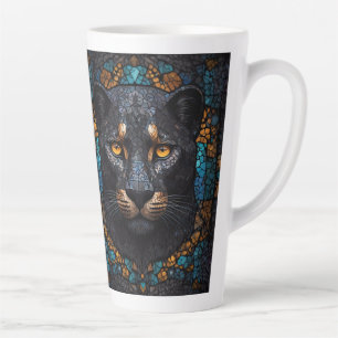 Schwarzer Panther Milchtasse