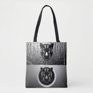 Schwarzer Panther mit tropfendem Farbeffekt 🐆 Tasche
