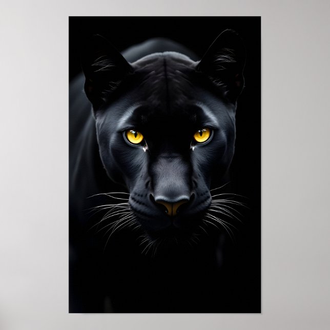 Schwarzer Panther Poster (Vorne)