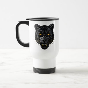 Schwarzer Panther Reisebecher