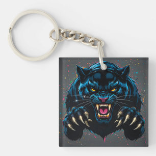 Schwarzer Panther Schlüsselanhänger