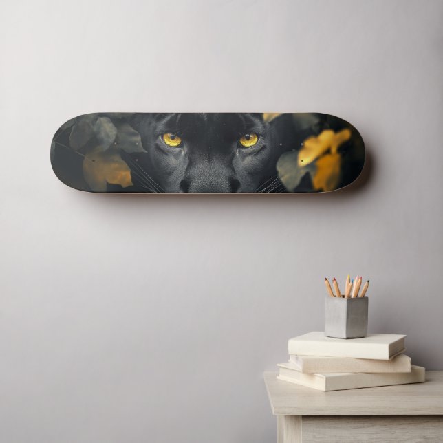 Schwarzer Panther Skateboard (Wandkunst (Horz))