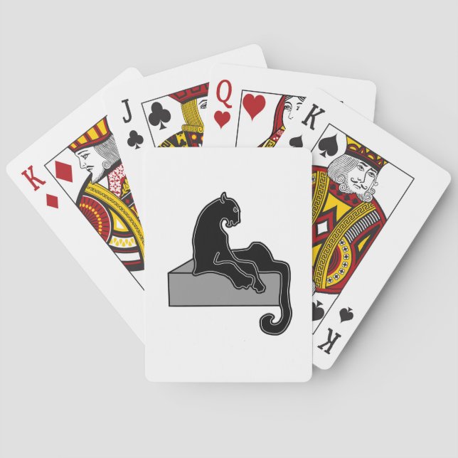 Schwarzer Panther Spielkarten (Rückseite)