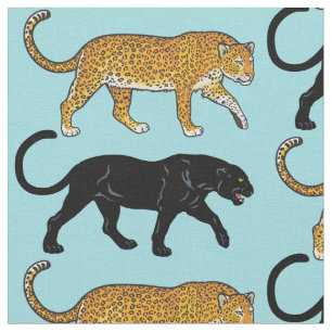 schwarzer Panther Stoff