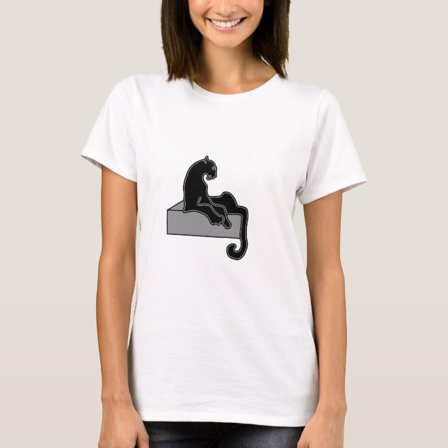 Schwarzer Panther T-Shirt (Vorderseite)