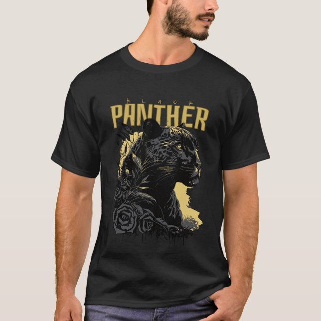 Schwarzer Panther T-Shirt (Vorderseite)