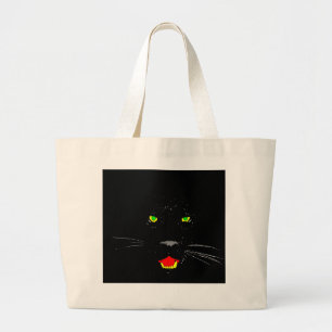 Schwarzer Panther-Tasche Jumbo Stoffbeutel
