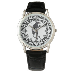 Schwarzer Panther Tattoo eWatch Armbanduhr