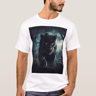 Schwarzer Panther Trend T-Shirt
