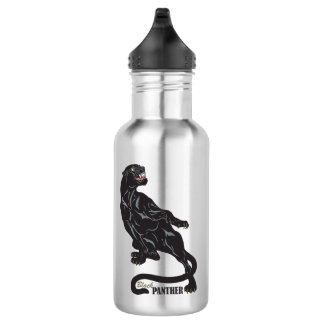 schwarzer Panther Trinkflasche