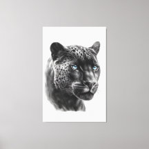 Schwarzer Panther - Zeichnend Stift