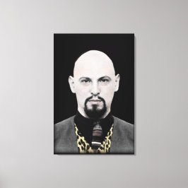 Schwarzer Papst auf Leinwand