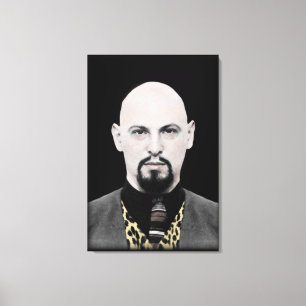 Schwarzer Papst auf Leinwand