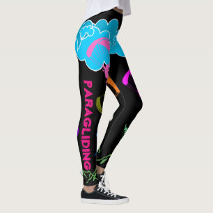 Schwarzer Paraglider-Leggings Leggings