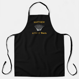 Schwarzer Personalisierter Bark Funny Apron Schürze