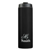 Schwarzer Personlized Text-Herr Smith Name White
