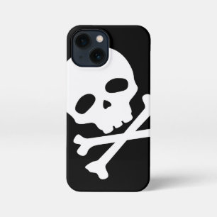 Schwarzer Piratenschädel iPhone 13 Mini Hülle
