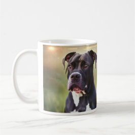 Schwarzer Pitbull Kaffeetasse