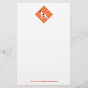 Schwarzer Plattendogge Deutsche Dogge Briefpapier