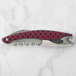 Schwarzer Polka kreuzt auf Maulbeere Kellnermesser