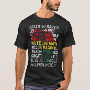 Schwarzer Power Geschichte Monat Afrikanischer ame T-Shirt