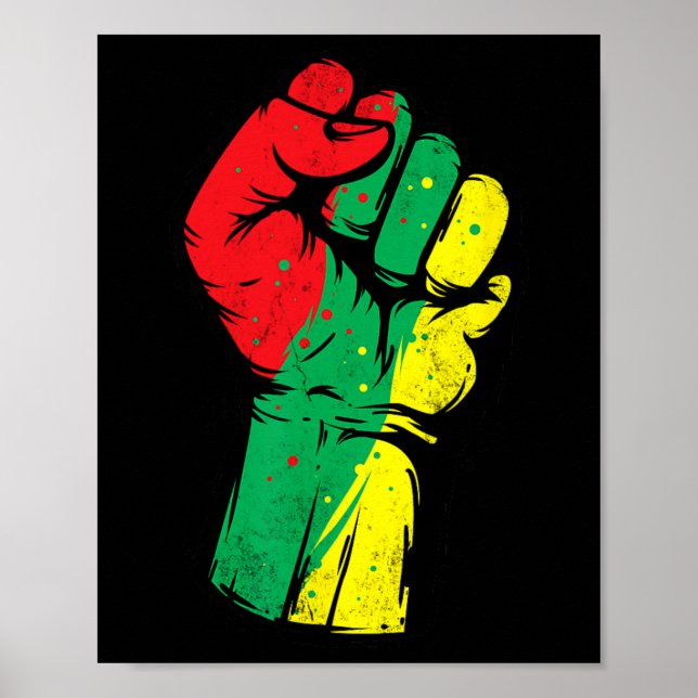 Schwarzer Power Monat Schwarzer Geschichtsmonat Fr Poster (Vorne)