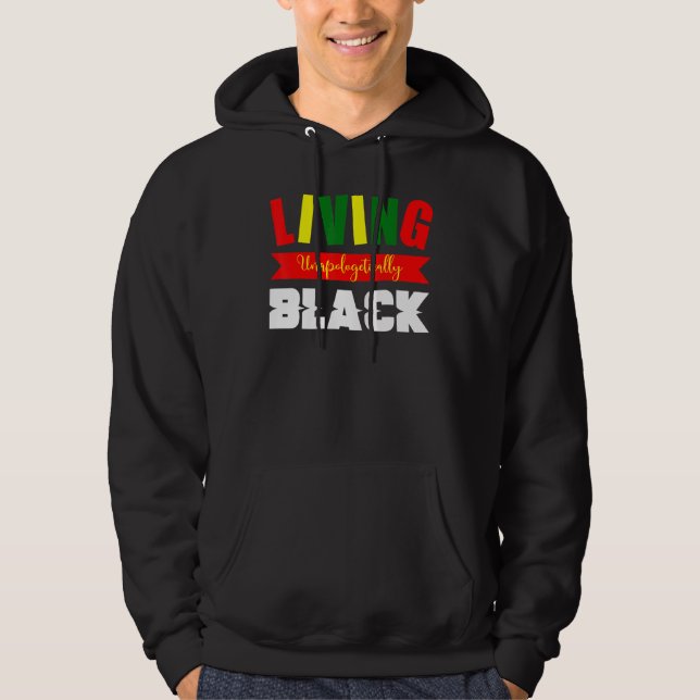 Schwarzer Power-Schwarzkopf Hoodie (Vorderseite)