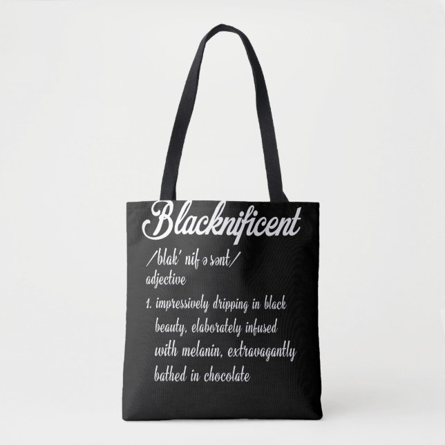 Schwarzer Pride Black History Month Tasche (Vorderseite)