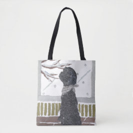 Schwarzer Pudel, Hund Tasche