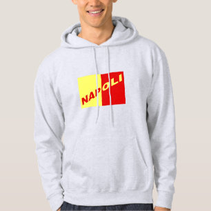 Schwarzer Pullover mit Kapuze NAPOLI ITALIA