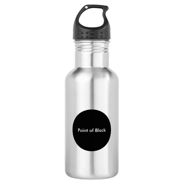 Schwarzer Punkt Trinkflasche (Vorderseite)