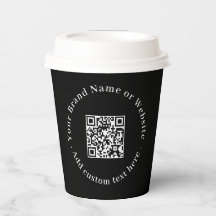 Schwarzer QR-Code | Moderne Geschäftspromotion-Des