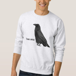 Schwarzer Rabe mit wissenschaftlichem Namen Sweatshirt