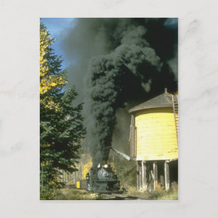 Schwarzer Rauch am Cresco-Tank, C&TSRR Postkarte