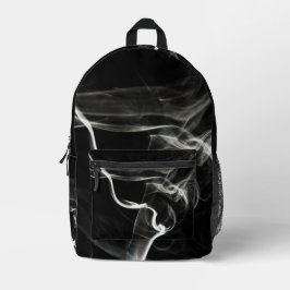 Schwarzer Rauch Bedruckter Rucksack