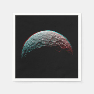 Schwarzer Raum. Planet in Universum / Astronomie Serviette