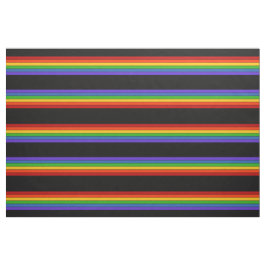 Schwarzer Regenbogen Streifen Muster Stoff