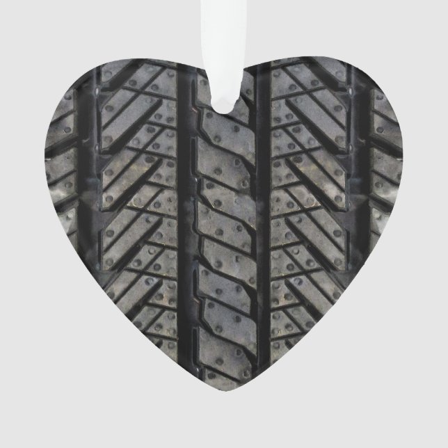Schwarzer Reifen-Gummiautomobildekor Ornament (Vorderseite)