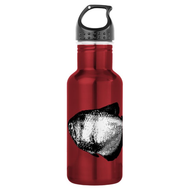 Schwarzer Rock Tetra Fish Trinkflasche (Vorderseite)