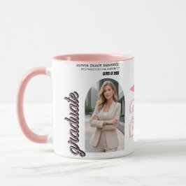 Schwarzer & Rosa-Abschlusskaffeebecher 2026 Gesche Tasse