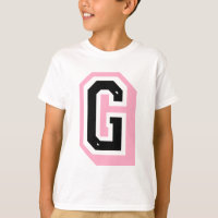 schwarzer rosa Buchstabe G