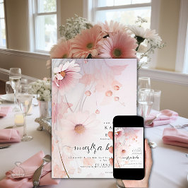 Schwarzer Rosa Daisy/Rosa margarita Einladung