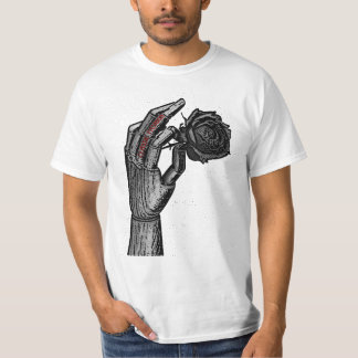 Schwarzer Rosen-T - Shirt der CF
