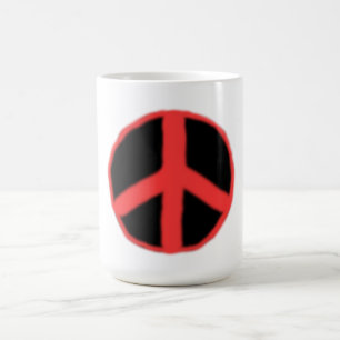 Schwarzer Roter Frieden Kaffeetasse